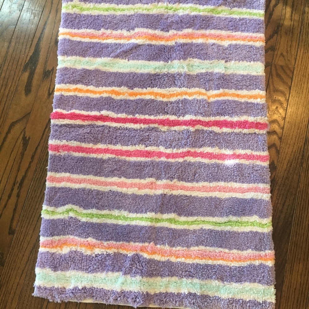 NWT Pottery Barn Kids Kelsey Striped Bath Mat